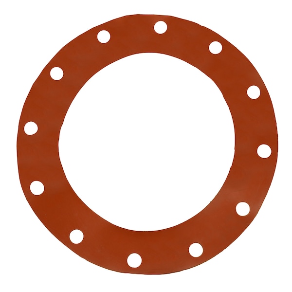 Jones Stephens 10in. Red Rubber Full Face Gasket G51010 - main